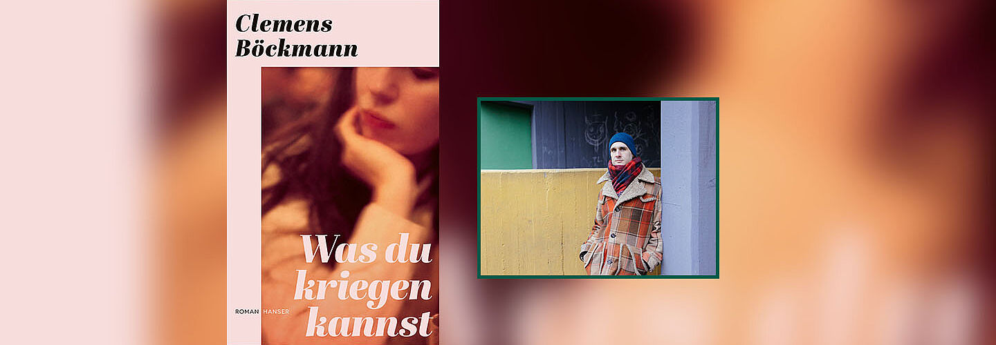 Autor Clemens Böckmann und Cover seines Buches 'Was du kriegen kannst'