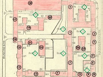 Map of the Stasi headquarters